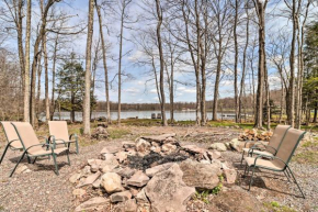 Lakefront Pocono Lake Home with Dock and Fire Pit
